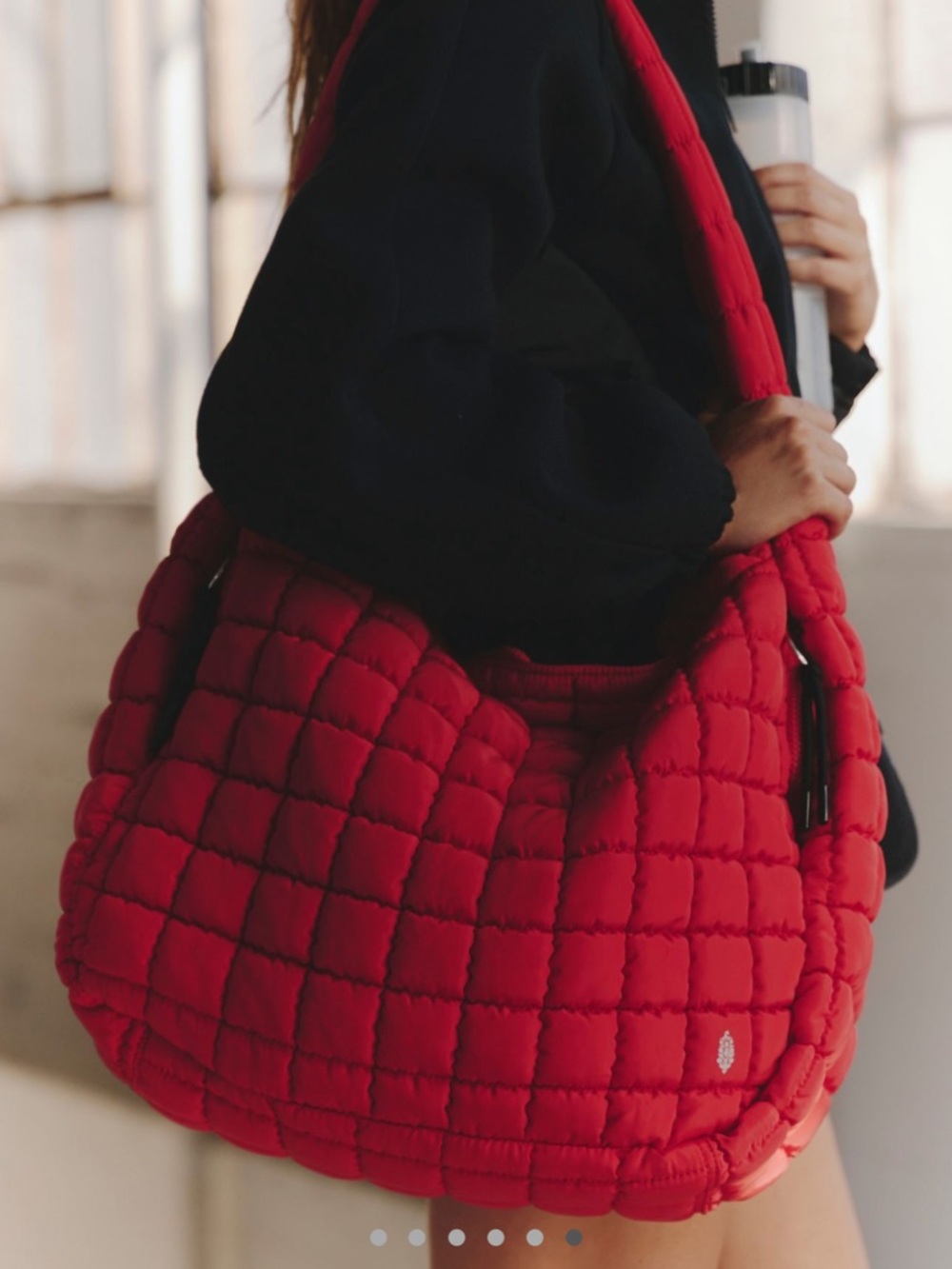 Free People Quilted Carryall Bag